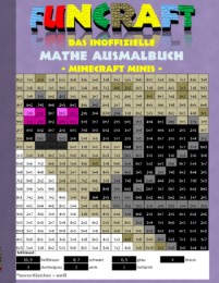 Funcraft - Das inoffizielle Mathe Ausmalbuch: Minecraft Minis (Cover Dragon)