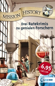 Mission History - Drei Ratekrimis zu genialen Forschern - Cover