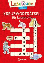 Leselöwen Kreuzworträtsel für Leseprofis - 2. Klasse: Rot