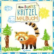Mein buntes Kritzel-Malbuch (Roter Panda) - Cover