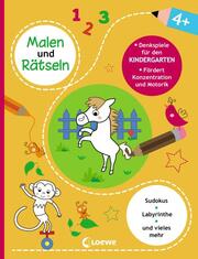 Malen und Rätseln - Denkspiele für den Kindergarten (4+) - Cover