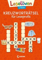 Leselöwen Kreuzworträtsel für Leseprofis - 2. Klasse (Rotorange) - Cover