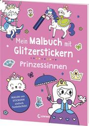 Mein Malbuch mit Glitzerstickern - Prinzessinnen - Cover