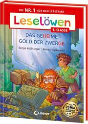 Leselöwen 1. Klasse - Das geheime Gold der Zwerge (Großbuchstabenausgabe) - Cover