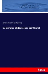 Denkmäler altdeutscher Dichtkunst - Cover