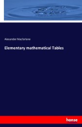 Elementary mathematical Tables - Cover