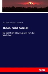 Theos, nicht Kosmos - Cover