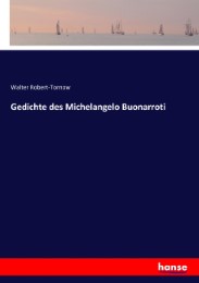 Gedichte des Michelangelo Buonarroti - Cover