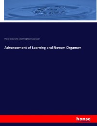 Advancement of Learning and Novum Organum - Cover