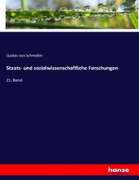 Staats- und sozialwissenschaftliche Forschungen - Cover
