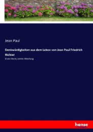 Denkwürdigkeiten aus dem Leben von Jean Paul Friedrich Richter - Cover