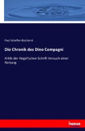 Die Chronik des Dino Compagni - Cover