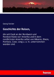 Geschichte der Reisen, - Cover