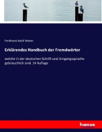 Erklärendes Handbuch der Fremdwörter - Cover