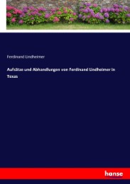 Aufsätze und Abhandlungen von Ferdinand Lindheimer in Texas - Cover