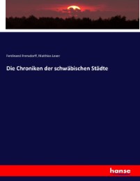 Die Chroniken der schwäbischen Städte - Cover