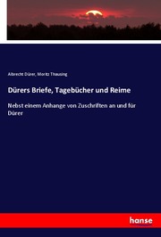 Dürers Briefe, Tagebücher und Reime - Cover