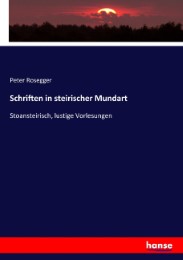 Schriften in steirischer Mundart - Cover