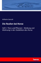 Die Realien bei Horaz - Cover