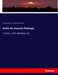 Archiv für slavische Philologie - Cover