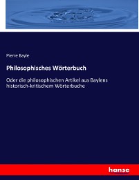Philosophisches Wörterbuch - Cover