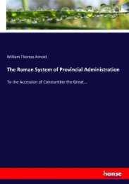 The Roman System of Provincial Administration