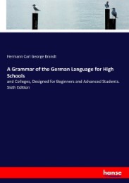 A Grammar of the German Language for High Schools - Cover