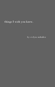 Things I Wish You Knew - Cover