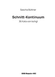 Schnitt-Kontinuum - Cover