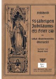50 Jahre Lokal-Gewerbeverein Oberursel, 1901, Teil 1 Text - Cover