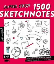 Let's sketch! Super easy! 1500 Sketchnotes - Cover