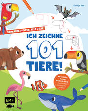 Schnabel, Pfoten, alle viere - ich zeichne 101 Tiere! - Cover