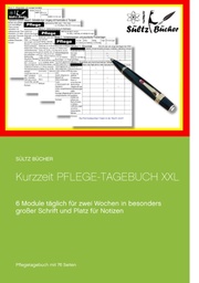 Kurzzeit Pflege-Tagebuch XXL - Cover