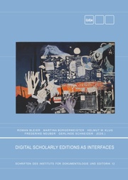 Digital Scholary Editions as Interfaces - Cover
