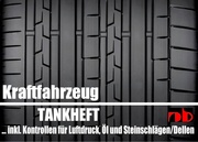 Fahrtenbuch Tankheft Tankbuch für alle KFZ inkl. Kontrollen für Öl und Reifendruck