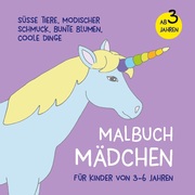 Malbuch Mädchen für Kinder von 3-6 Jahren - Cover