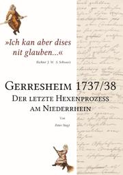 Gerresheim 1737/38 - Der letzte Hexenprozess am Niederrhein - Cover