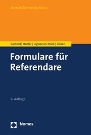 Formulare für Referendare - Cover