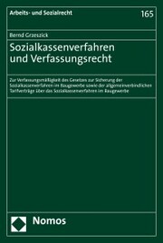 Sozialkassenverfahren und Verfassungsrecht
