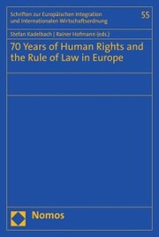 70 Years of Human Rights and the Rule of Law in Europe - Cover