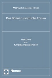 Das Bonner Juristische Forum - Cover