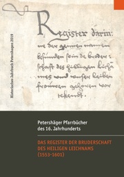 Petershäger Pfarrbücher des 16. Jahrhunderts - Cover