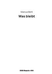 Was bleibt - Cover
