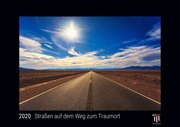 Straßen auf dem Weg zum Traumort 2020 - Black Edition - Timokrates Kalender, Wandkalender, Bildkalender - DIN A3 (42 x 30 cm)