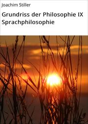 Grundriss der Philosophie IX Sprachphilosophie - Cover