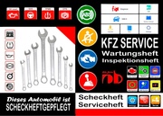 KFZ AUTOMOBIL SERVICEHEFT Scheckheft Inspektionsheft Wartungsheft Service Leistu - Cover