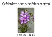 Gefährdete heimische Pflanzenarten (Wandkalender 2024, Kalender DIN A4 quer, Monatskalender im Querformat mit Kalendarium, Das perfekte Geschenk)