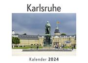 Karlsruhe (Wandkalender 2024, Kalender DIN A4 quer, Monatskalender im Querformat mit Kalendarium, Das perfekte Geschenk)