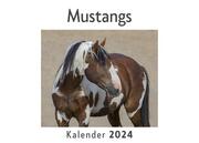 Mustangs (Wandkalender 2024, Kalender DIN A4 quer, Monatskalender im Querformat mit Kalendarium, Das perfekte Geschenk)