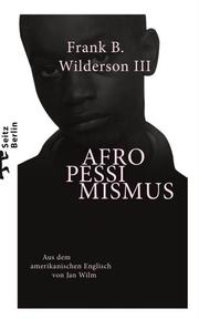 Afropessimismus - Cover